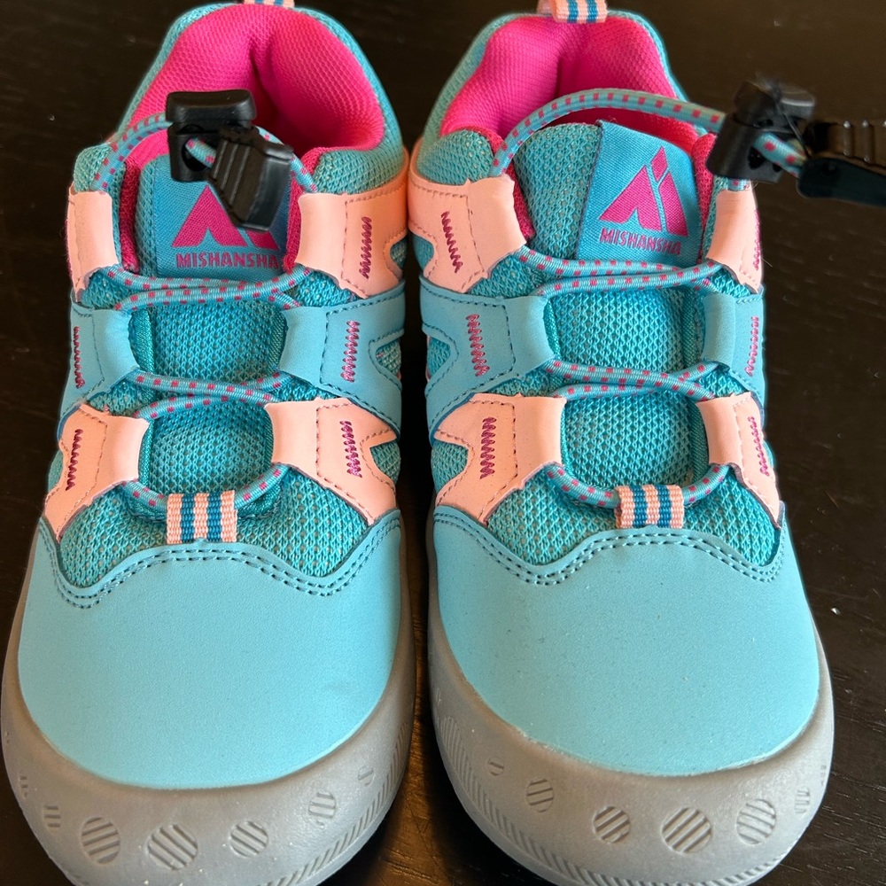 Mishansha Blue and Pink Hiking Shoes Sneakers new never worn!